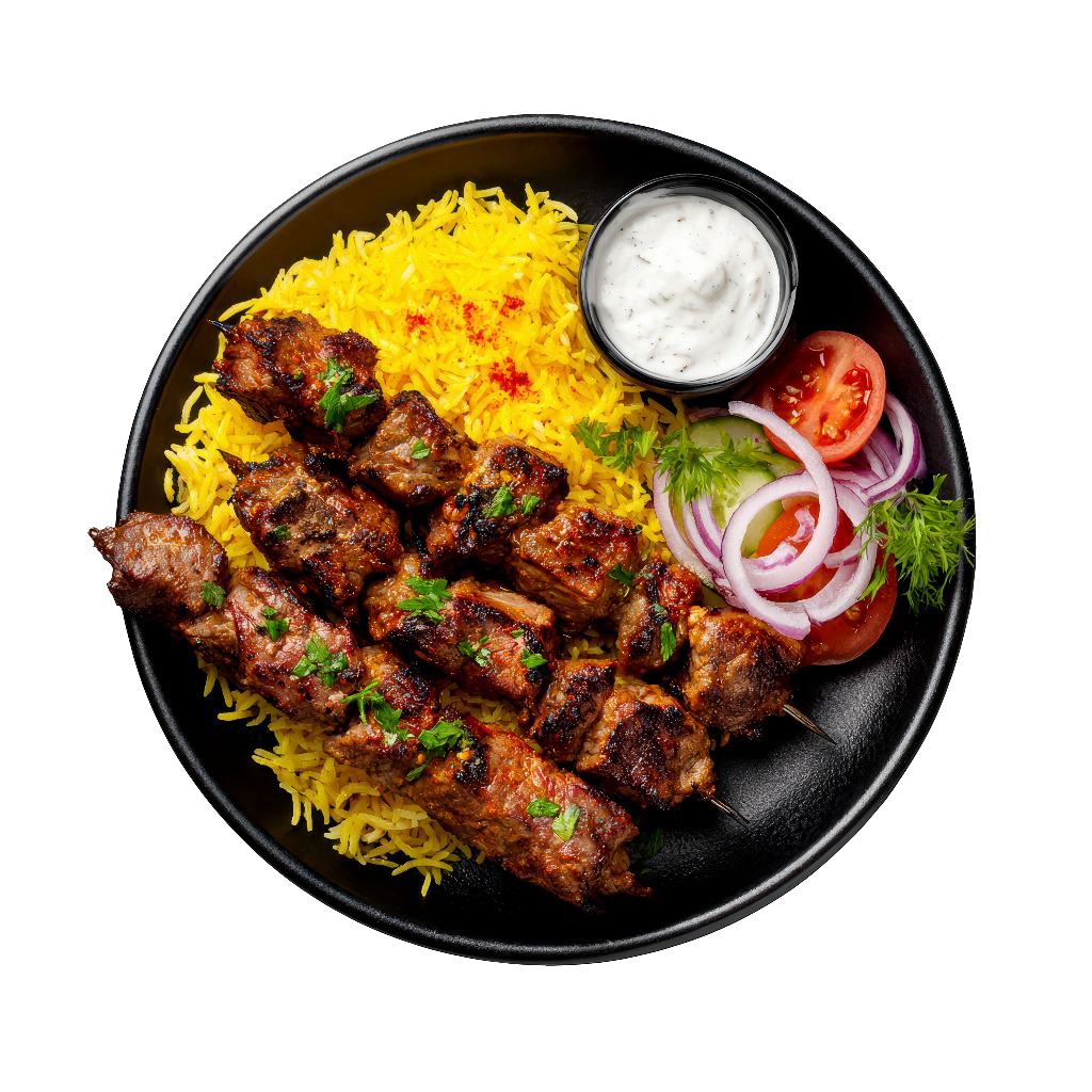 Baladi Veal Kebab on Basmati Rice